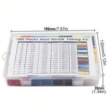 164pcs-750pcs Heat Shrink Tubing 2:1, Eventronic Electrical Wire Cable Wrap, Assortment Electric Insulation Heat Shrink Tube Kit, Assorted Sleeving Tube Wrap Cable Wire Kit For DIY,Tools For Men
