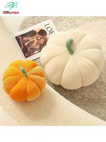 Molutian 6 款南瓜 3D 蓬松南瓜毛绒枕头 - 适合季节性装饰，适合家庭和派对的舒适靠垫，适合在庆祝活动期间送给年轻人的礼物 - 彩色 - 查看 6