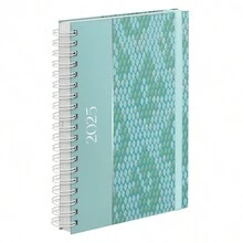 Daily Planner Plus 2025 Hard Cover Animal Print Snake - 綠松石 - 查看 1