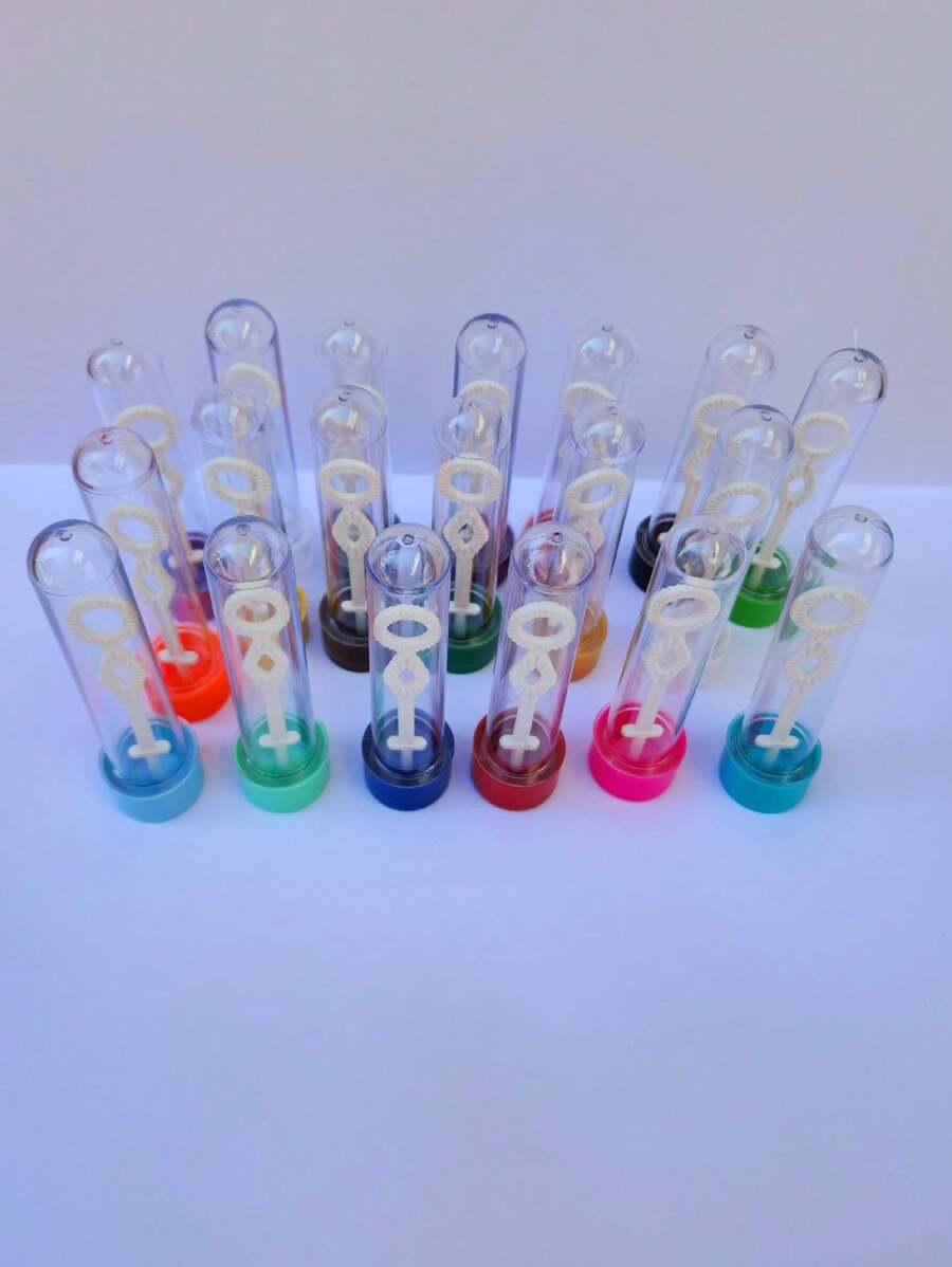 30 Soap Bubble Tubes 13cm Perfect For Souvenir - 薄荷藍 - 查看 1