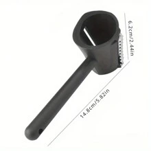 1pc Multifunctional Spiral Slicer, Vegetable Flower Cutter For Cucumber, Carrot, Creative Kitchen Tool - Black - View 2