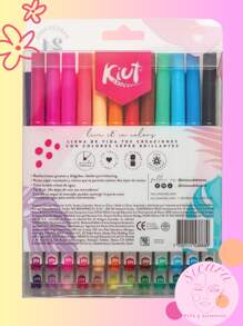 Plumones Lavable Kiut 24 Unidades - Multicolor - Ver 2