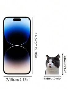 1pc随机颜色50张可爱小猫贴纸，个性创意，小清新，手拿，吉他，笔记本，手机，DIY防水装饰贴/部分配件，颜色，文字，图案，形状随机 - 彩色 - 查看 9