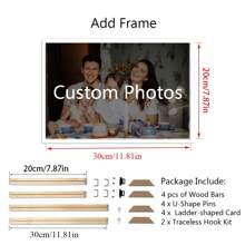 1pc Personalized Poster With DIY Wood Frame Or Frameless Poster,Custom Photo On Canvas For Family,Lover,Pets,Hanging Pictures For Wall Decor Home Decoration Gifts Birthday Graduation - Multicolor - View 22