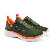 Men's Launch: Soft Casual Sneakers For Daily Use And Work + Smart Digital Watch - Green - View 5