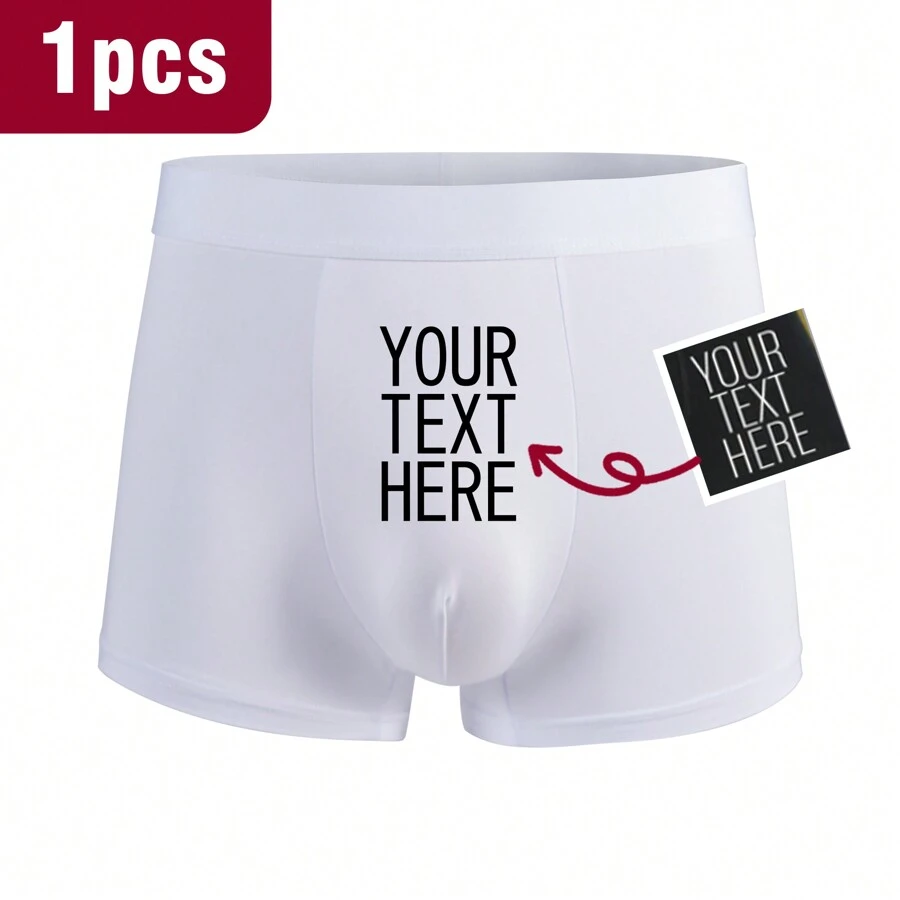 1 quần lót nam bằng polyester tùy chỉnh vui nhộn, quần lót nam in ảnh cá nhân, nhiều màu sắc, dễ thương, đáng yêu, hợp đồng, vui nhộn, tùy chỉnh, độc đáo, tùy chỉnh, cá nhân hóa, đồ lót, quần lót, quà tặng lý tưởng cho anh ấy, quà tặng lý tưởng cho cô ấy, bạn trai, bạn gái, gia đình, bạn bè, ông bà, cô ấy - trắng - Xem 1