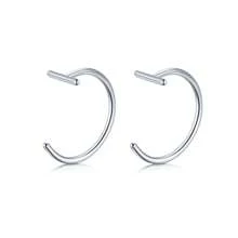 2-5pcs/Set 18G Clip-On Lip Ring Fake Lip Ring Stainless Steel Hypoallergenic Punk Non Piercing Lip Hoop 18K Gold Plated Cuff Earring Septum Ring Piercing Cartilage Earrings Tragus Conch Daith Helix Ring, Black Lobe Earring ,Women And Men Body Pierecing Jewelry 8mm 10mm - A - View 17