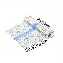 1 Roll Transparent Self-Adhesive Bandage, Waterproof Tattoo Care Bandage Roll, Skin Dressing, Suitable For Swimming Tattoo Care - Blue - View 15