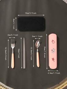 3 件餐具、1 个储物盒和 1 张贴纸、厨房、圣诞礼物 - 彩色 - 查看 16