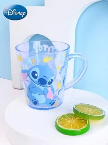 Disney 360毫升官方授权史迪奇水杯，防摔透明水晶ABS材质，可作牙刷杯、家用漱口杯、办公室牛奶咖啡茶杯，情侣生日情人节礼物，家居最佳选择 - 360ML Large Volume - 查看 3