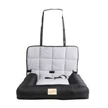 BingoPaw Large Soft Travel Dog Bed Washable Pet Puppy Car Seat Cushion Comfort Protector