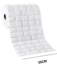 3D Foam Tile Stickers, Self-Adhesive Wall Decals, Suitable For Dorm/Study/Bathroom Decor, PVC Decorative Wallpaper, Waterproof Vinyl Stickers! Peel Off Bedroom Wallpaper Rolls, Easy DIY Upgrade! - White, Pink, Cute Animal Patterns - White - View 6