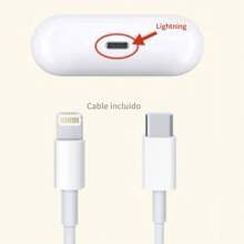 Air Pods Pro primera generación con estuche de carga Lightning, Auriculares Inalámbricos Manos libre Audífonos bluetooth pro primera generación - Blanco - Ver 5