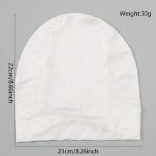 White Round Turban Headband - White - View 2