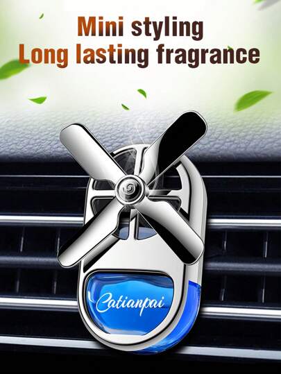 1 件装旋转汽车出风口芳香疗法装饰，车内空气清新剂，持久温和香味