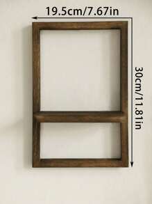 1件装木质悬浮置物架，乡村风格木质壁挂式收纳架，卧室厨房壁挂式木质展示架，卫生间上方壁挂式置物架，小型壁挂式农舍风格装饰