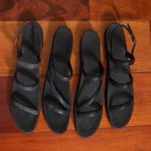 Papete Scaleno Sandal Casual Elegance Waterproof Rubber Sole - màu đen - Xem 3