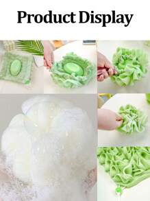 1 pieza/4 piezas Esponja de Calabaza de Mar para Ducha, Esponja de Baño 2 en 1 Bola Exfoliante de Malla, Bolsa de Jabón para Usar en la Ducha, 4 Colores para Limpiador Corporal Fregador de Espalda Baño Hombres Mujeres - Multicolor - Ver 5