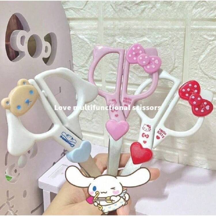 Sanrio HELLO KITTY 紙切り用　ハローキティ　ピンキングハサミ Sanrio HELLO KITTY 紙切り用 ハローキティ ピンキングハサミ