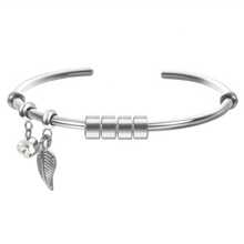 Customized Women's Tree Leaf Bracelet With April Birthstone White Crystal, Personalized Engraved Name & Date, Gold/Silver Stainless Steel Bohemian Elegant Bracelet, Mother's Day Gift