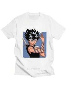 Unisex Yu Yu T-Shirt 100% Cotton Streetwear Launch Shipping In Various Colors!! - trắng - Xem 1