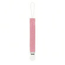 1 件双层皱褶面料时尚印花婴儿奶嘴夹和不锈钢奶嘴夹，适合日常使用 - 彩色 - 查看 37