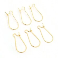 100入耳環鉤耳線耳飾配件 DIY珠寶手工配件 - Earring hoops - 查看 6
