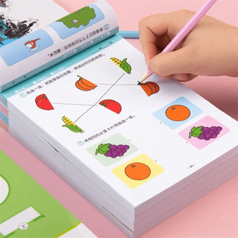 Christmas Decoration 1pc Children's Whole Brain Thinking Development Training 365 Puzzle Books Children's Attention Training Early Teaching Force Development Book