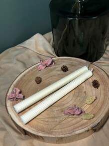 Mold pentru lumânări cu dungi verticale de 25 cm, coloană cu stâlp lung, turnă pentru lumânări din plastic, cilindru subțire, pentru pc, acril, pentru lumânări, bețișoare de ceară, fabricare, petrecere de nuntă, decorare pentru lumânări de masă.