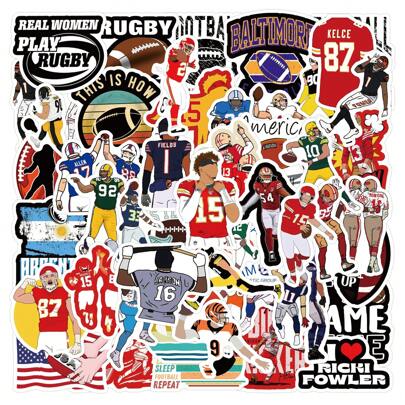 55PCS Football Stickers Vinyl Aesthetics Stickers For Scrapbooking, Diary, Laptop, Bumper, Skateboard, Water Bottle, Computer, Phone, Cartoon, Hard Hat, Car Stickers And Decals,Stickers>Ipad,Footballs,Bottle Stickers,Messi Stickers,Boy Stickers,Water Bottle Stickers,Football,Stickers,Car Stickers,Soccer Sticker,Soccer Stickers Soccer,Sticker For Boys