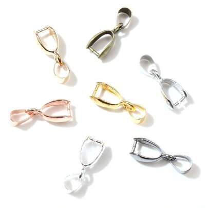 10-50 piezas Colgantes, broches, pinzas, abrazaderas, conectores, cierres y cuentas para accesorios de joyería DIY