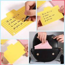 200 张彩色索引卡、空白网格卡、重型备忘卡，适用于学习、办公室、家庭学校用品、书写工具、学校办公室、儿童工具、学校用品 - 彩色 - 查看 7