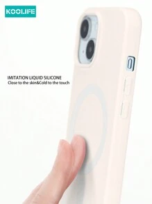 1pc Koolife Liquid Silicone Magnetic Wireless Charging Soft Case, Camera Lens Raised Protection, Anti-Fall, Waterproof Phone Case Compatible With IPhone 17 ProMax/17/17 Pro/17 Air/16/16 Pro/16 Plus/16 ProMax/12/12 Pro/12 ProMax/13/13 Pro/13 ProMax/14/14 Plus/14 Pro/14 ProMax/15/15 Pro/15 Plus/15 ProMax