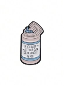1/5 piezas de broche de esmalte creativo con forma de botella de medicina, insignia de estrella personalizada, regalo de dibujos animados de salud mental, para amigo, médico, enfermera, decoración de solapa, accesorios de vestir, alfiler para ropa, bolso, dije, mochila para la escuela