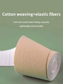 Invisible Bust Lifter Tape For Women With Big Bust, Thin Lifting Adhesive Tape, One-Time Nipple Covers, Prevent Wardrobe Malfunction And Show-Through - Apricot - View 4