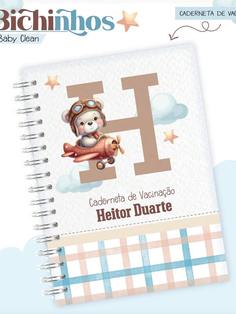 Vaccination Booklet Hardcover - Personalized For Boy - Pets 2 - View 1