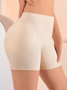 Short de maintien sans couture en soie glacée amincissant le ventre et gainant les fesses pour femmes