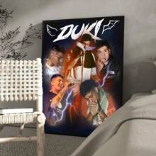 D-Duki Rapper Poster Classic Vintage Posters HD Quality Wall Art Retro Posters For Home Room Wall Decor,Canvas Gifts Birthday Graduation