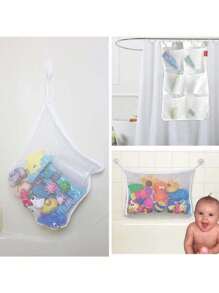 Mesh Bath Toy Storage Kit - Perfect For Bathtub Toy Racks And Bathroom Or Shower Racks - These Versatile Mesh Bags Make Baby Bath Toys Easy To Store - Ideal For Children And Toddlers - Multicolor - View 4