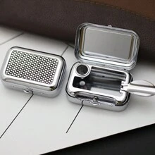 带盖便携式口袋烟灰缸，时尚迷你烟灰缸，适合旅行和户外使用，男孩情人节心形女士情人节 - 彩色 - 查看 10