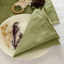 6/12/300pcs Vintage European Style Solid Color Simple Soft Absorbent Hotel Restaurant Home Party Decorative Napkins, Tablecloths, Dish Towels