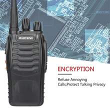 Baofeng 2個セット バオフェン BF-888S トランシーバー 無線機 ポータブル UHF 400-470MHz 携帯用 ハム ラジオ キャンプ ホテル - ブラック - チェックする 6