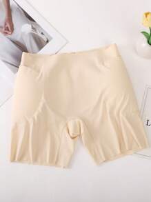 Short de maintien sans couture en soie glacée amincissant le ventre et gainant les fesses pour femmes