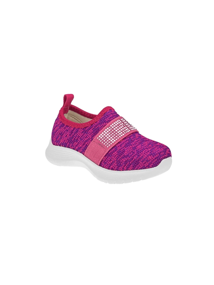 Lily Kids Easy Slip On Sneakers For Children Girls True Love Pink - Màu Hồng Tươi - Xem 1