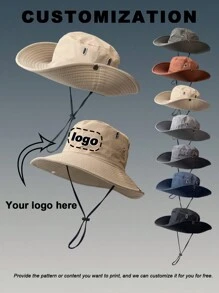 [定制] 1 顶中性纯色可定制印花渔夫帽，适用于旅游、登山、遮阳和防晒。耐用、色彩鲜艳、可爱、迷人、有趣、卡哇伊、Y2K、时尚、男女通用、休闲、定制、个性化、独特、定制、送给他的理想礼物、送给她、男朋友、女朋友、家人、朋友、孩子的理想礼物、周年纪念日、情人节、母亲节、生日、儿童节、父亲节、毕业典礼、婚礼、乔迁、学校用品、返校、学校礼物、办公室、学校、教室、教师礼物、大学、同事、宿舍、老师、男孩和女孩、青少年、初中生、中学生、高中生高中生,大学生,大一,大二,低年级学生 - 彩色 - 查看 1