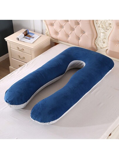 1pc Shaped Crystal Fluwelen Pregnancy Pillow, Body Relaxation Bedding, Home view 10