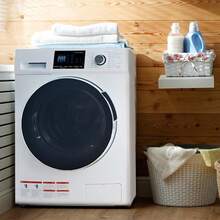 Smad 24" All In One Washer And Dryer Combo, 2.7 Cu.Ft Front Load Ventless Washer Dryer With 26.5 Lbs Capacity, Compact Size, LED Display, Child Lock, For Laundry, Apartments, RV, Dorm, White - View 2