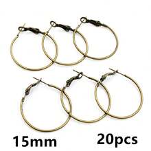 20个15-30毫米圆形耳环DIY首饰制作配件 - Earring hoops - 查看 12