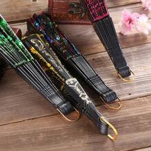 Handheld Folding Hand Fan Plastic Gold Powder Craft Fan White Wedding Party Chinese Style Dance Cloth Folding Fan - One Size - View 6