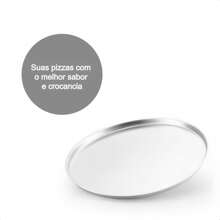 Flat Pizza Mold 1.5L 35cm Crystal Aluminum More Flavor Crunchiness N35 Kitchen MTA 125 - Bạc - Xem 5